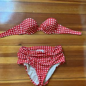 J Crew High Waisted Bikini Set Size XS